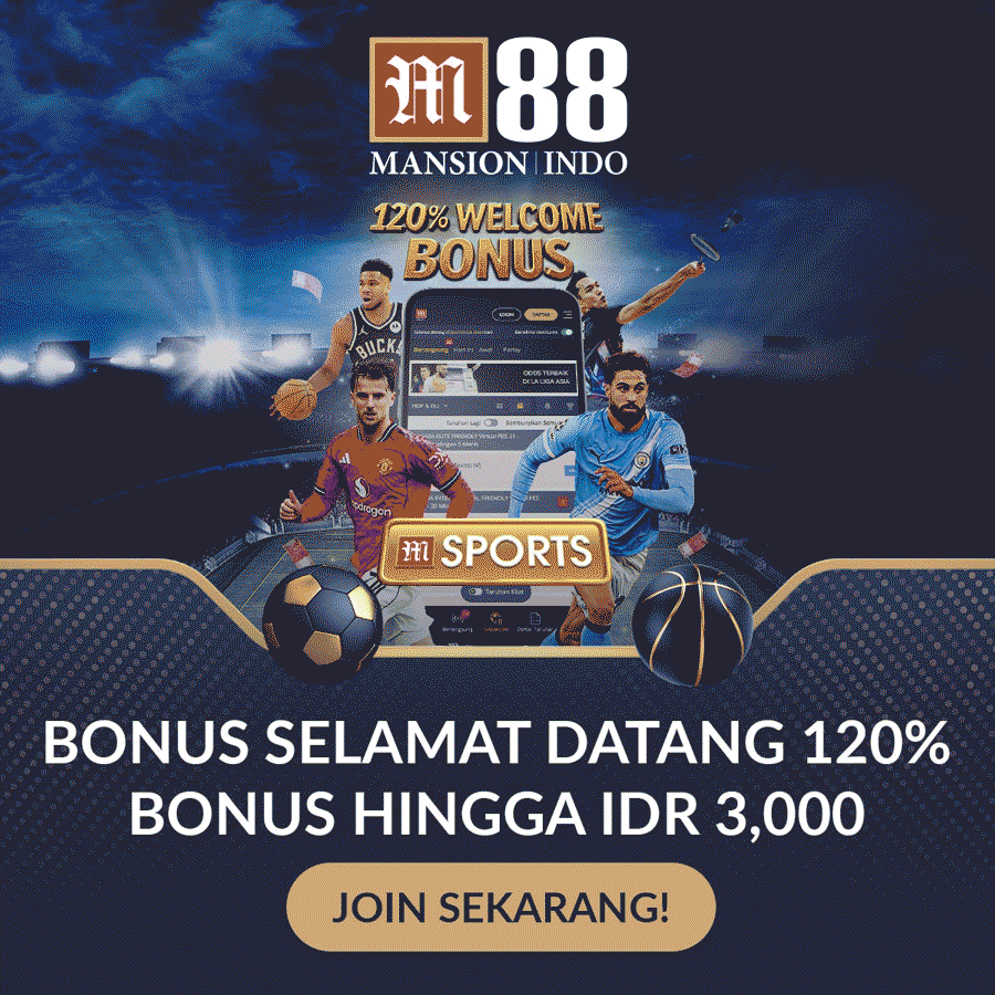 Tampilan antarmuka permainan kasino langsung dan sportsbook di M88